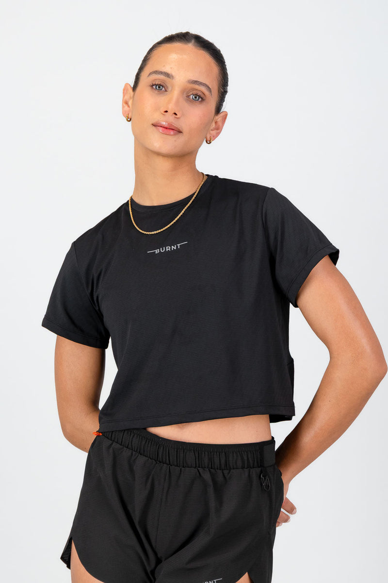 Women's Peak Active Tee - Black