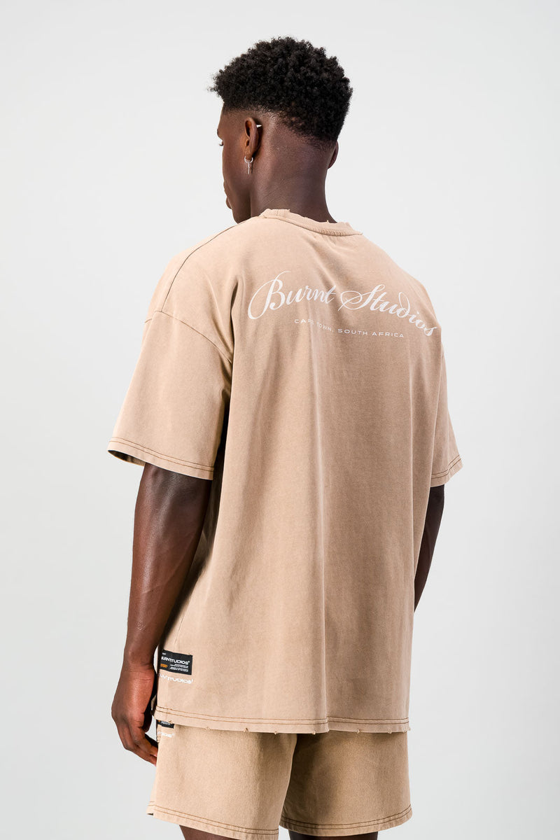 Ultra Heavy Oversized Tee - Brown