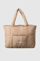 Quilted Tote Bag - Cashew